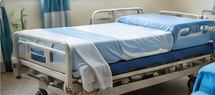 Modern healthcare facility and patient room