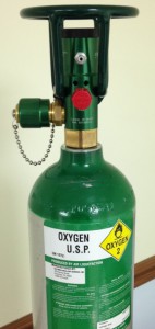Back of Oxygen Tank